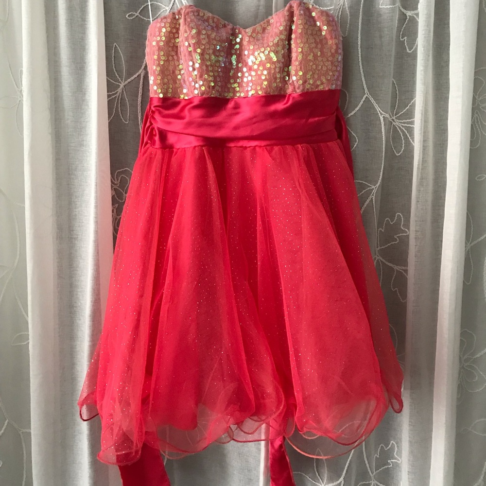 Sparkly Pink Prom/ Homecoming Dress